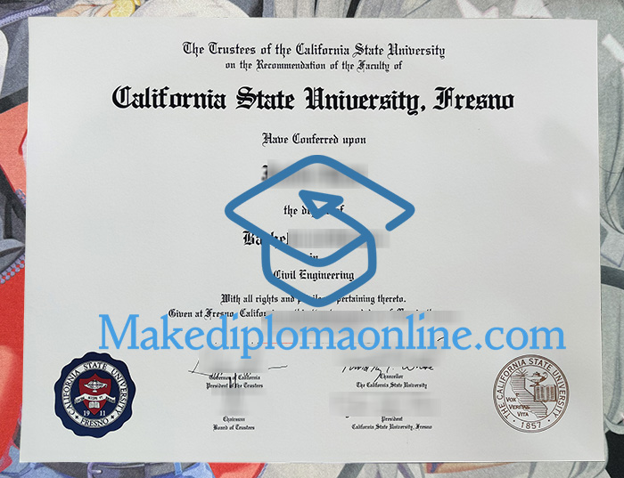 Fake Fresno State Diploma,
