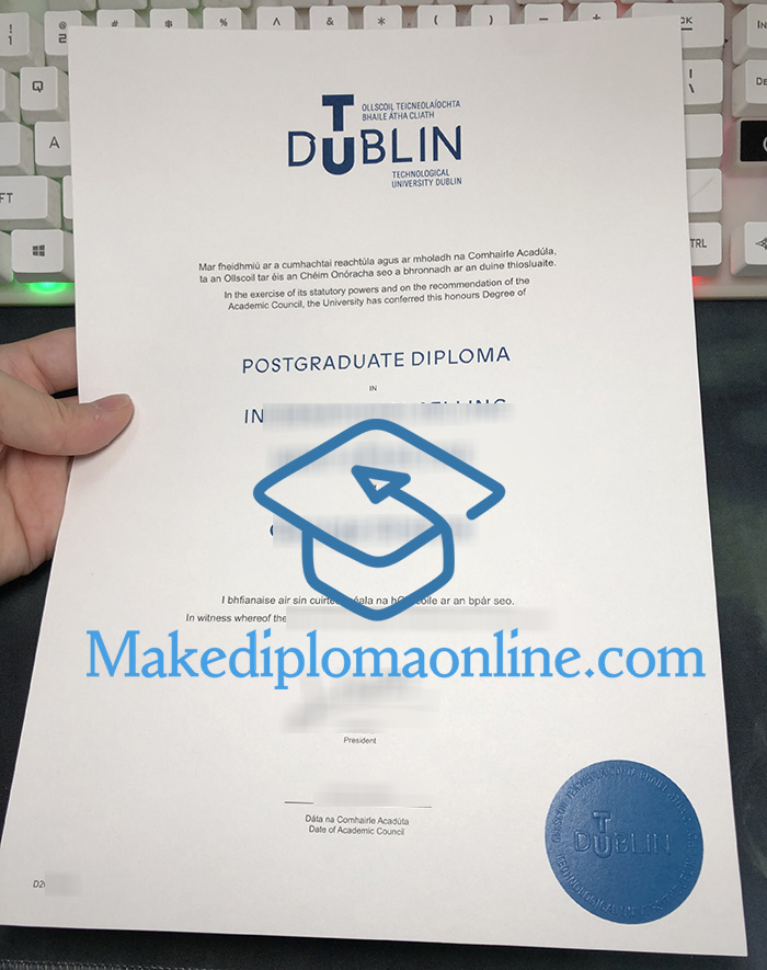 Fake TU Dublin Diploma