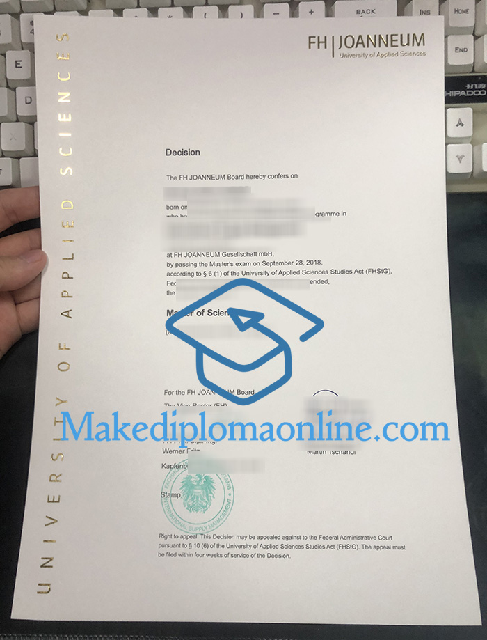FH Joanneum Diploma