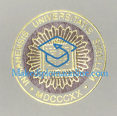 Indiana University Diploma seal