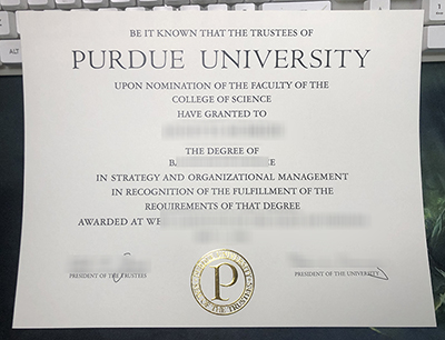 fake Purdue University Diploma