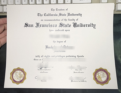 fake SFSU Diploma