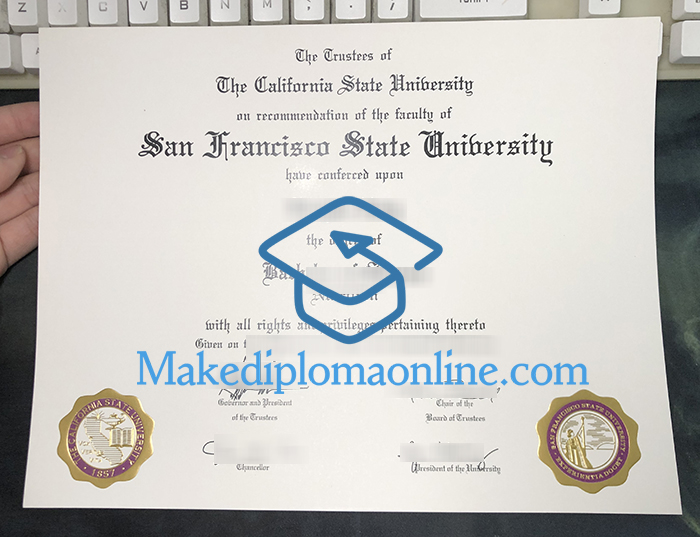 fake SFSU Diploma