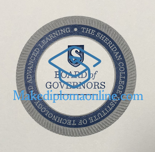 Sheridan College Diploma seal