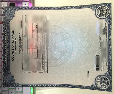 California Birth Certificate