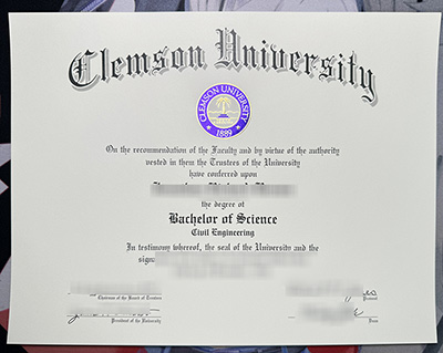 Clemson University Diploma
