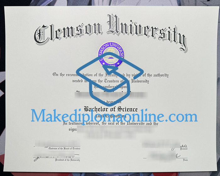 Clemson University Diploma