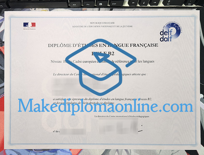 DELF B2 Certificate