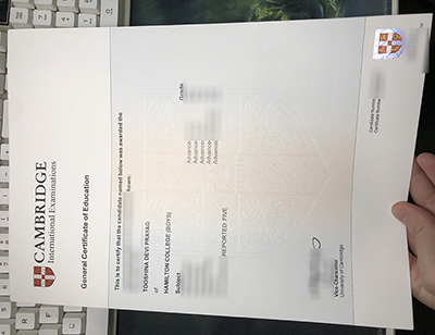Cambridge GCE Certificate
