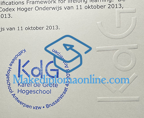 KDG Diploma seal