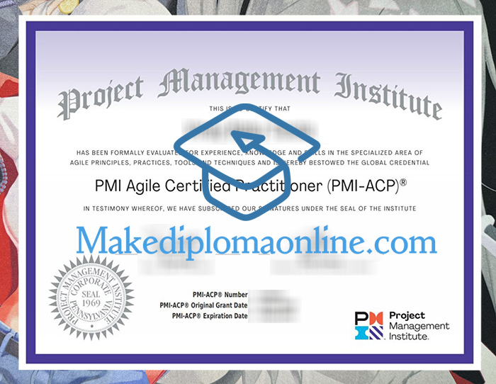 Fake PMI-ACP Certificate