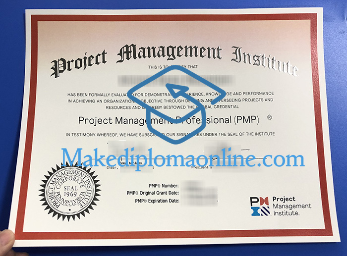 Fake PMI PMP Certificate