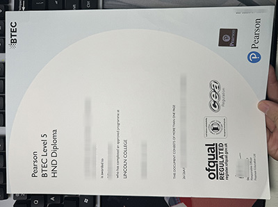 Pearson BTEC Level 5 HND Certificate