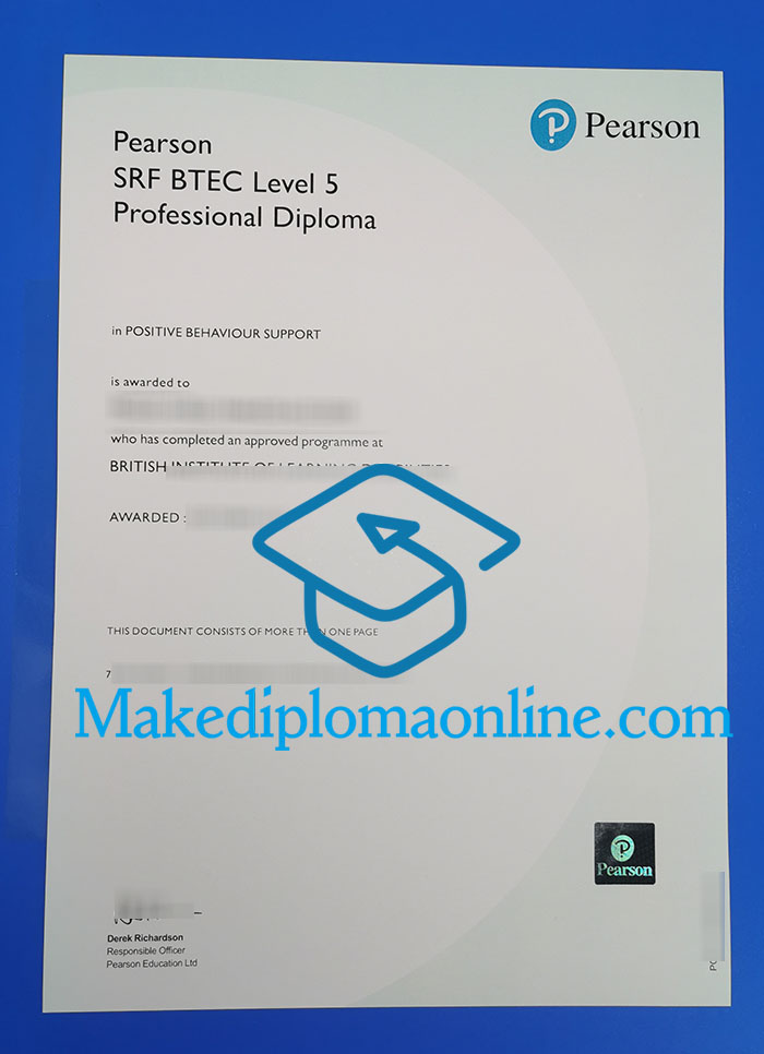 Pearson SRF BTEC Level 5 Professional Diploma
