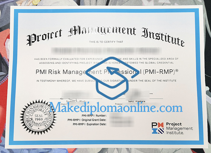 Fake PMI- RMP Certificate
