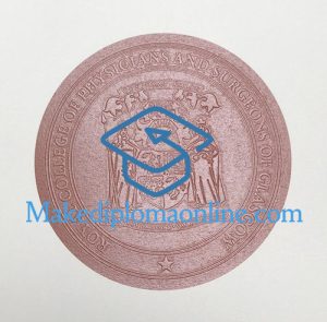 RCPSG Diploma seal