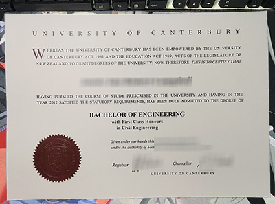 University of Canterbury Degree