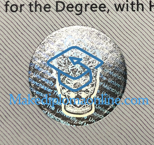 University of Manchester Degree seal