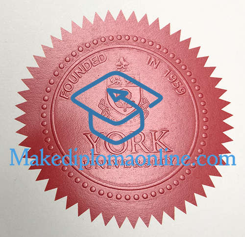 york university diploma seal