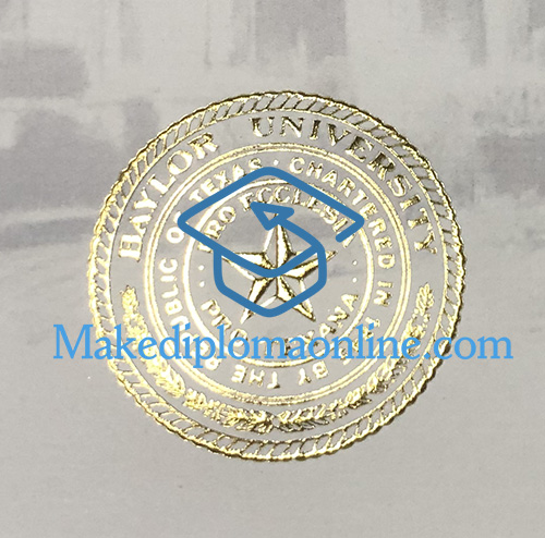 Baylor University Diploma seal