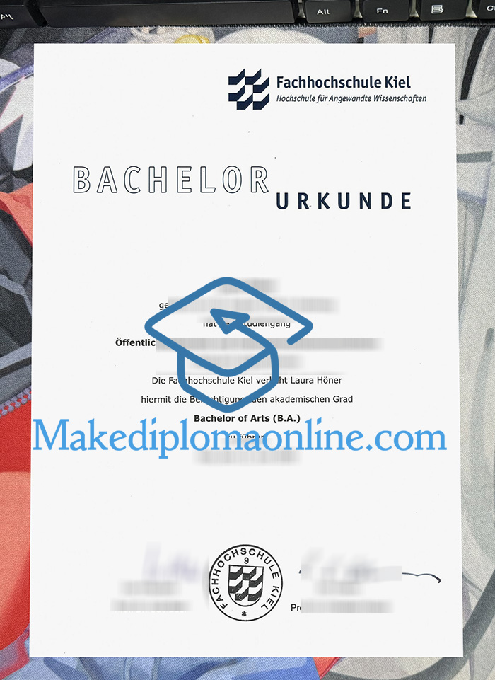 Fachhochschule Kiel Urkunde