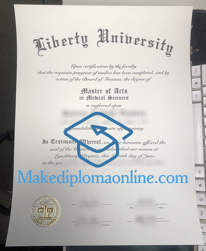 Fake Liberty University Diploma