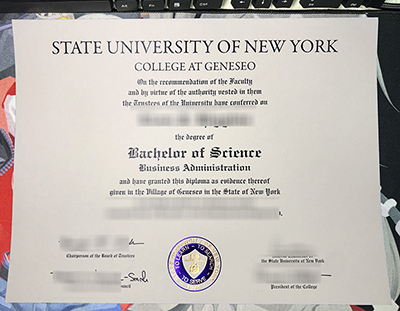 SUNY Geneseo Diploma