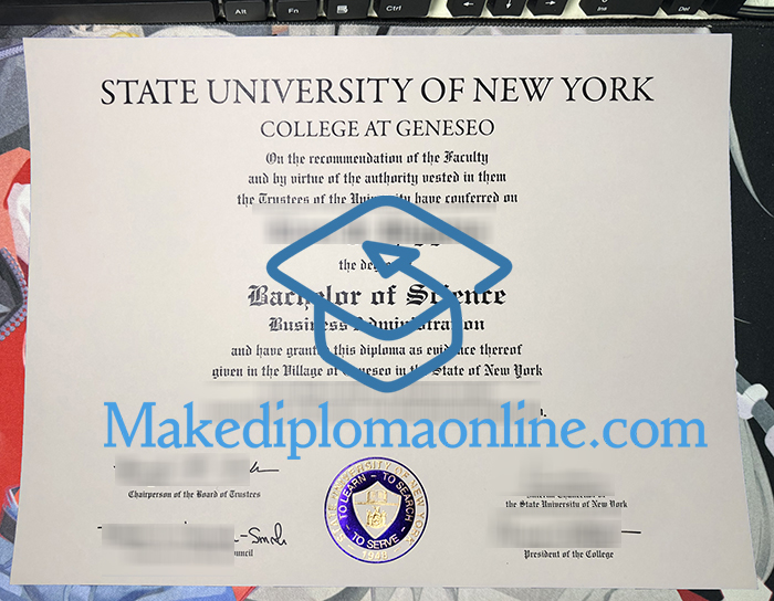 SUNY Geneseo Diploma