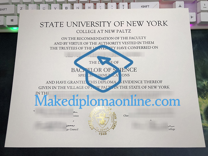 SUNY New Paltz Diploma