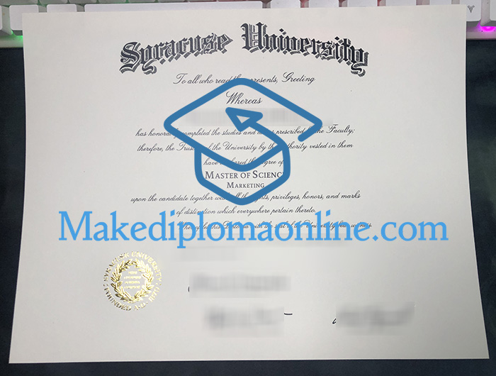 Syracuse University Diploma