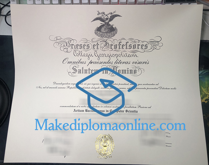 Georgetown University Diploma