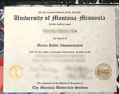 University of Montana-Missoula Diploma