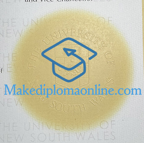 UNSW Diploma seal