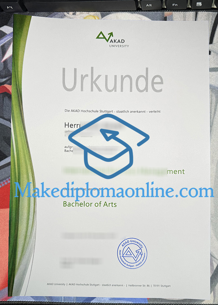 AKAD University Urkunde