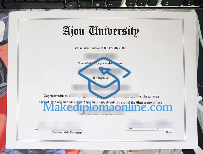 Ajou University Diploma