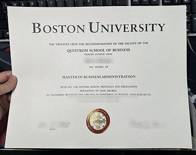 Boston University Diploma