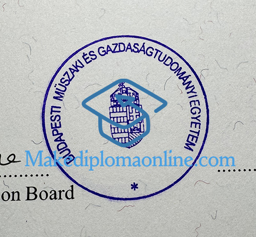 BME Degree Certificate seal