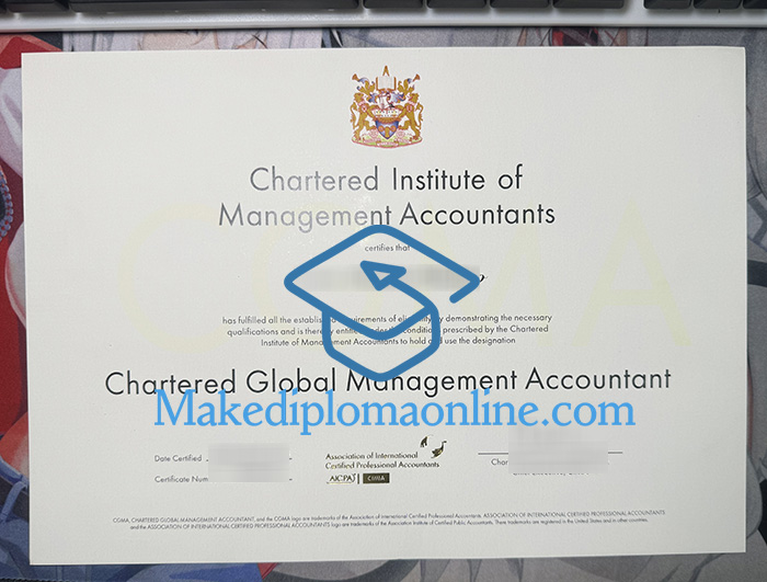 Fake CIMA Certificate