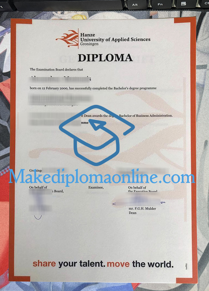 Hanzehogeschool Groningen Diploma