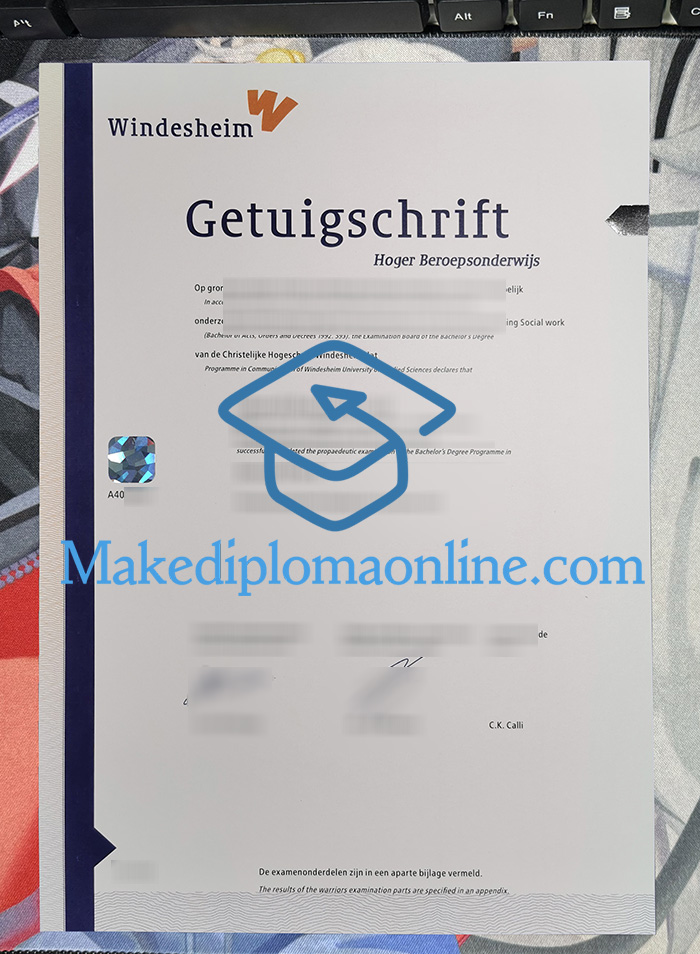 Hogeschool Windesheim Getuigschrift