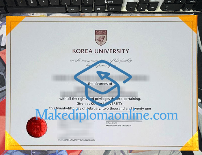 Korea University Diploma