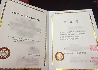 Kyung Hee University Diploma
