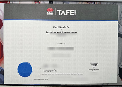 TAFE NSW Certificate