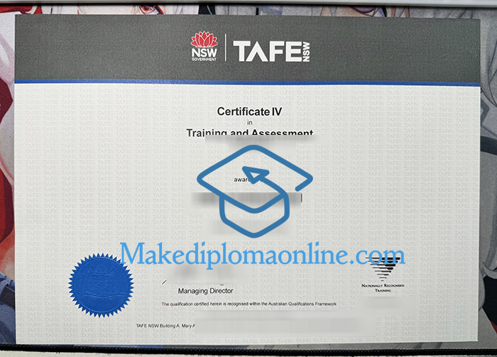 TAFE NSW Certificate