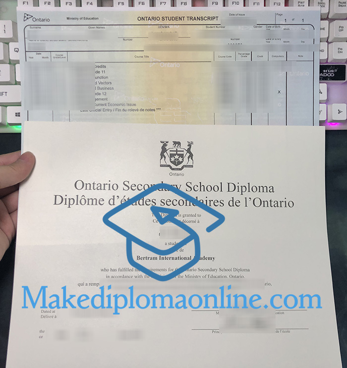 Ontario Secondary School Transcript