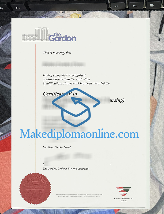 Gordon Institute of TAFE Certificate