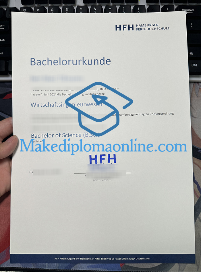 HFH Hamburger Fern-Hochschule Urkunde 