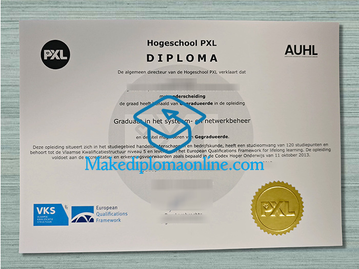 Hogeschool PXL Diploma Hogeschool PXL Diploma