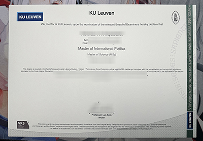 KU Leuven Diploma