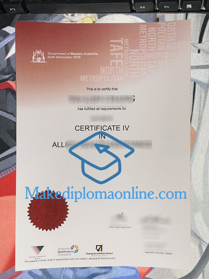 North Metropolitan TAFE Certificate